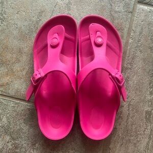 Birkenstock Gizeh EVA Bright Pink Sandals Size 33/2.5